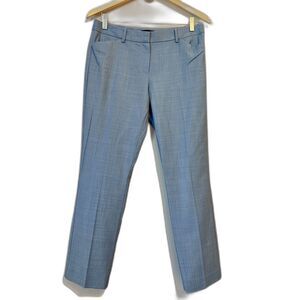 Theory Izelle Adiran Suiting Wool Blend Light Denim Pants Sz 6 Blue Career Work